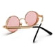 thumbnail image 3 of Steampunk Retro Round Circle Gafas De Sol Marco De Metal Protección UV Oro Rosa Sunnimix Gafas de sol retro, 3 of 4