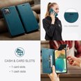 thumbnail image 3 of Nalacover Wallet Case for iPhone 14, Premium PU Leather Card Slots Holder RFID Blocking Flip Folio Cover with Magnetic Closure Kickstand Soft Silicone Shockproof Case for iPhone 14,Blue, 3 of 10