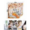 thumbnail image 4 of Fall Maple Leaf Cloth Napkins Set of 4 Reusable Dinner Napkins, Thanksgiving Orange White Pumpkin Plaid Cocktail Napkin Washable Table Napkins for Wedding/Holiday Party/Baby Shower 20"x20", 4 of 7
