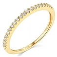 thumbnail image 5 of 3 Ct Princess Cut Real 14K Yellow Gold Engagement Wedding Ring Set Matching Band, 5 of 7