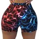 thumbnail image 2 of Fotbe Red And Blue Lightning Shorts Sin Costuras – Shorts Deportivos de Cintura Alta para Mujer, Elásticos para Gimnasio, Yoga, Running o Ciclismo-Large, 2 of 8
