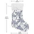 thumbnail image 2 of Coolnut 17.7 Inch Christmas Stockings, 1 PCS Palm Tree Presonalized Large Stocking Sock for Family Holiday Xmas Party Decorations, 2 of 7