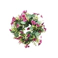 thumbnail image 2 of Spring Artificial Imitation Real And Fake Flower Rings Eucalyptus Leaves Daisys Decorative Flowers Home Door Hanging Green Leafy Grass Rings, 35 Cm Durable Weather Resistant Indoor Outdoor Use, 2 of 6