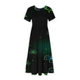 thumbnail image 4 of IROINNID Summer Dresses for Women 2024, Plus Size Wedding Guest Maxi Dresses for Women , Round Neck and Short Sleeve Pullover Vacation Dresses, 4 of 4