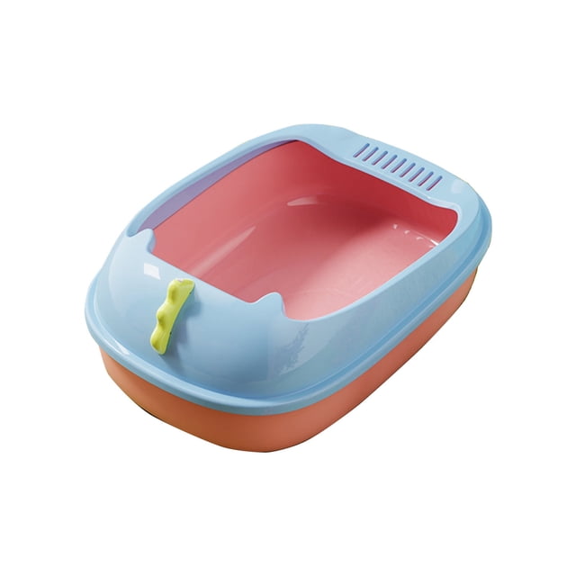 Suministros para mascotas Caja de arena semicerrada para gatos Inodoro para gatos con arena para gatos Caja de arena para gatos