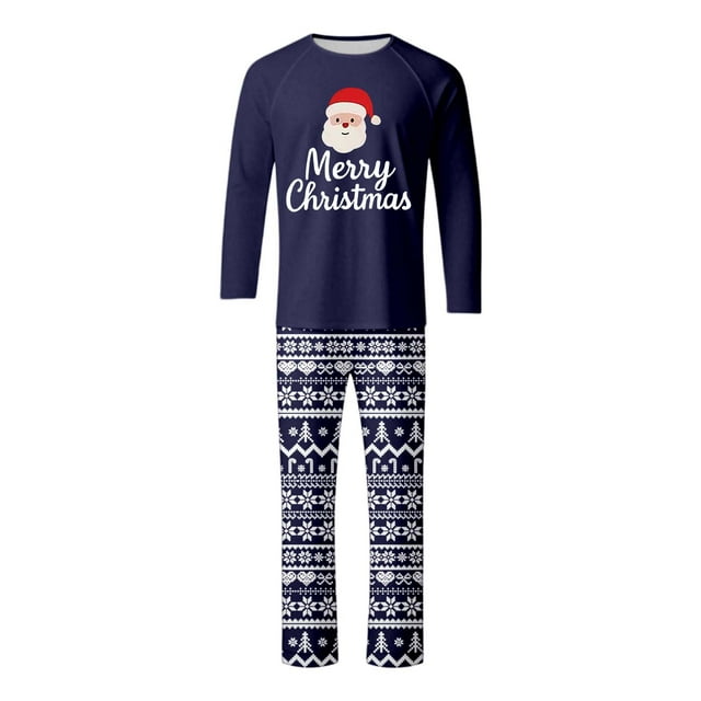 MIASHUI Ensemble de Pyjamas Assortis pour la Famille Pyjamas Assortis pour la Famille Tenue de Nuit Douillette pour la Maison pour Parents et Enfants Tenue de Nuit Festive pour les Fêtes Homme,P