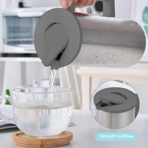 Specollect Clearance 1 Packs Stainless Steel Cold Water Kettle, Pour Over Tea Kettle for Coffee and Tea, 1.6L,Household,Restaurant ,Straight Tube Kettle With Lid