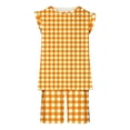 thumbnail image 7 of YUANxueke Girls 2-Piece Plaid Outfit Sets Crew Neck Tank Top & Shorts with Pockets Summer Casual Sets for 3-14 Years, 7 of 7