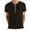 Black, variant on WREESH Men's Solid Color Henley T-Shirt Half Button Pullover for Casual Summer Wear Black