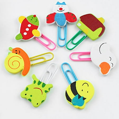 12pcs cute wood cartoon