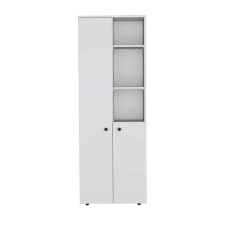 DUOSONG Multistotage Riverton Kitchen White Black Engineered Wood Furniture Primary Living Space Cabinets