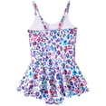 thumbnail image 3 of 4-12T Girls Swimsuit Leopard One-Piece Adjustable Swimwear Ruffled Bathing Suit with UPF 50+ Sun Protection, 3 of 11