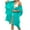 Mint Green, variant on Women Beach Cover up Open Front Summer Shirt Cardigan Bikinis Bathing Suit Cover Ups Short Sleeve Open Front Sheer Ruffle Fringe Pool Swimsuit Kaftan Plain Swimwear Kimono