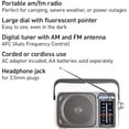 Panasonic RF-2400 Portable AM/FM Radio, AC/DC, Battery or Plug-In ...