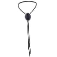 thumbnail image 1 of Bolo Tie Western Vintage Cuerda de cuero americano Hombres Negro Zulema Corbata Bolo para Hombre, 1 of 8