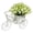 White, variant on Creative Three Wheeled Vintage Bicycle Simulation Ornament With Floral Decoration For Desktop Living Room Shelf And Home Accent Piece (White)