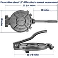 thumbnail image 5 of ARC Tortilla Press 10" with 100 Pcs Parchment Paper, Cast Iron Tortilla Maker, Black Gray, 5 of 8