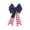 B, variant on PoyoKee 4th of July Decorations Bow for Front Door, Red White Blue Ribbon Bows, Patriotic Decorations for Party Independence Day Memorial Day, 1pc