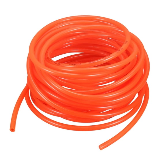4mm x 6mm Pneumatic Air Compressor Tubing PU Hose Tube Pipe 7 meter Orange
