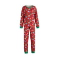thumbnail image 1 of xiaxaixu Family Matching Pajamas Set Christmas Theme Print Tops Pants Sleepwear, 1 of 9