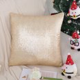 thumbnail image 3 of Cubierta Decorativo Deslumbrante Imitación Brillante Espumoso Satinado Cuadrado Almohada Funda 18x18pulgadas Color champagne PiccoCasa, 3 of 11