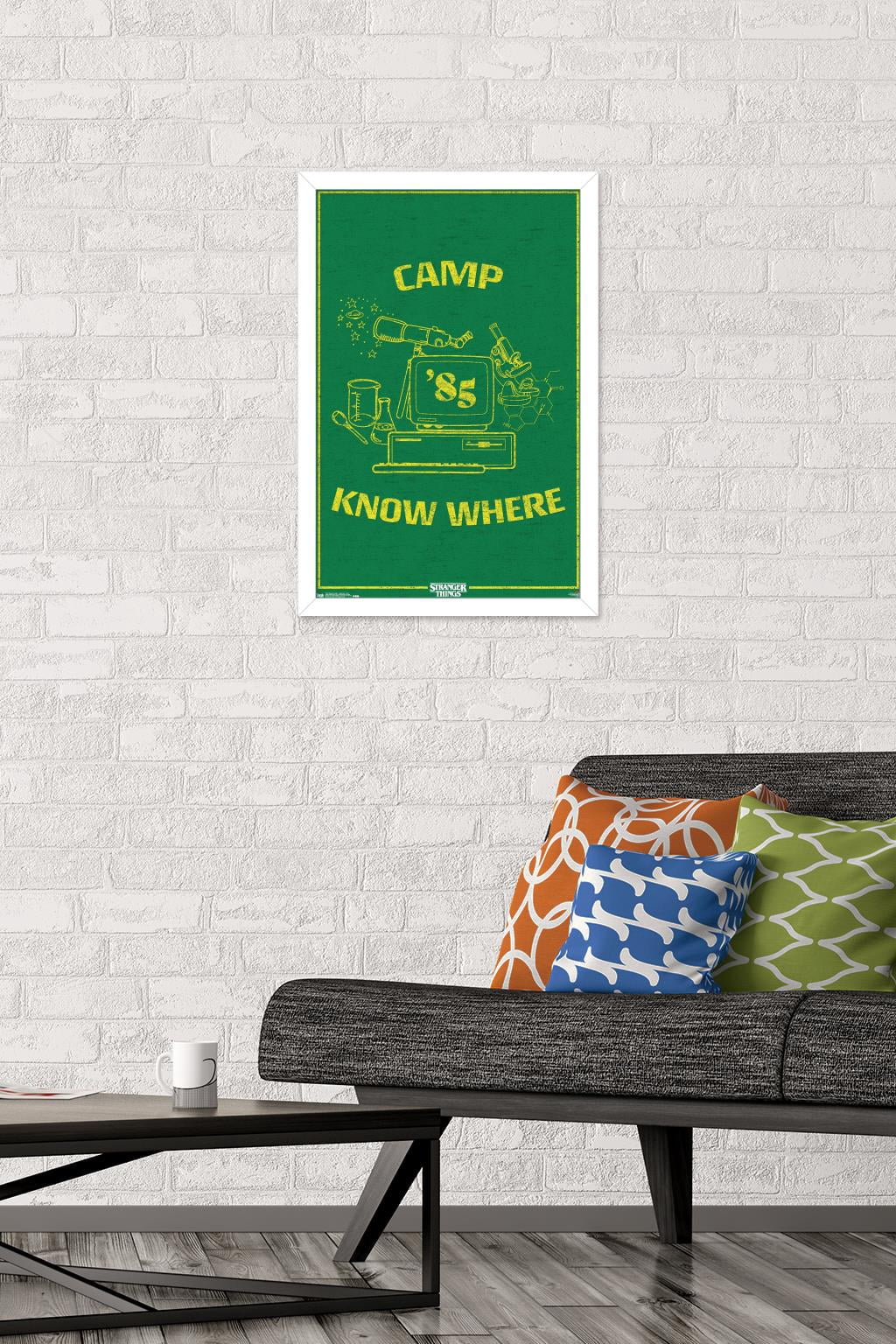 Netflix Stranger Things: Season 3 - Camp Know Where Wall Poster, 14.725" x 22.375" Framed
