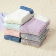 thumbnail image 4 of FOREEMME Womens Fuzzy Socks Winter Slipper Socks Non-Slip Grip Socks Warm Fleece Socks Non Skid Socks Soft Fluffy Socks 7 Pairs Colorful Solid, 4 of 6