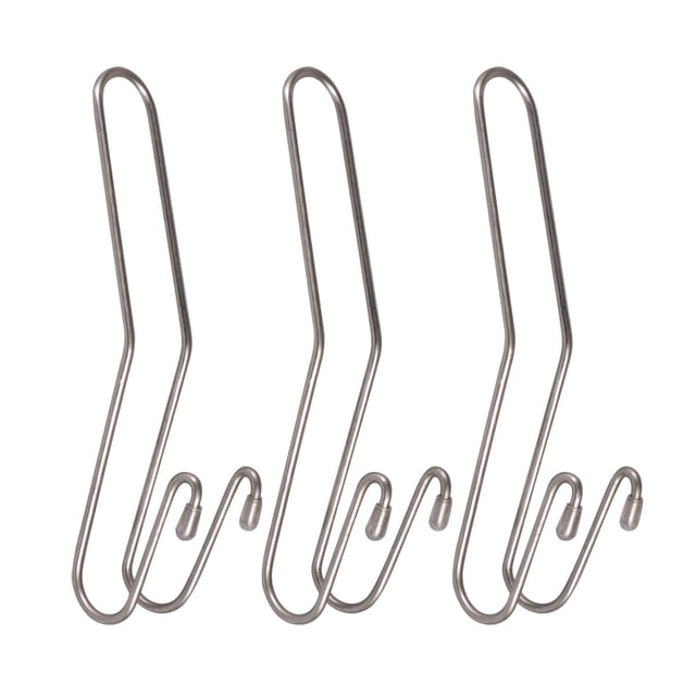 OULII 3 Pcs Support de Siège Arrière Design en Acier Inoxydable pour Propriétaires de Voitures Style Moderne