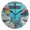Black, variant on Cartoon Sharks Driving Car Undersea Round Wall Clock Silent Analog Battery Operated Black Pointer Home Decor 9.84" Diameter