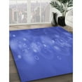 thumbnail image 2 of Ahgly Company Indoor Round Patterned Blue Ribbon Blue Area Rugs, 7' Round, 2 of 6