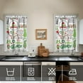 thumbnail image 2 of 2 Piece Set Kitchen Curtains Small Short Cafe Window Curtains Rod Pocket Bathroom Tier Window Treatment Drapes 27.5x39inch, 2 of 4