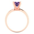 thumbnail image 4 of Clara Pucci 14K Rose Gold 1ct Alexandrite Solitaire Ring for Women, 4 of 8