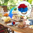 thumbnail image 6 of LanSuare 4th of July Flower Napkin Rings Handicraft for Mother's Day Banquet Birthday Party Independence Day, 6 of 6
