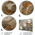 thumbnail image 3 of Designart "Marble Essence Gold and Grey II" Abstract Marble Metal Wall Art Prints, 3 of 5
