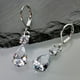 thumbnail image 3 of Long Luxury Gemstone Shimmering Zircon Earrings Drop-shaped Zircon Earrings Stylish Charm Temperament, 3 of 4