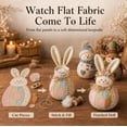 thumbnail image 2 of DIY Patchwork Fabric Character Doll Kit - Adorable Stuffed Doll Craft for Shelf Sitters & Holiday Stocking Stuffers (Gingerbread Man), 2 of 8