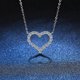 thumbnail image 3 of Collar de moda coreana para mujer, colgante de circón en forma de corazón, cadena de clavícula de temperamento, regalo de joyería para fiesta de cumpleaños, 3 of 4