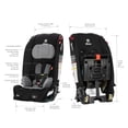 thumbnail image 6 of Diono Radian 3R, All-in-One Convertible Car Seat, Rear and Forward Facing, 10 Years 1 Car Seat, Slim Fit 3 Across, Black Storm, 6 of 8
