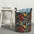 thumbnail image 7 of KLL Snake And Flower Waterproof Foldable Laundry Hamper Bucket with Handles for Storage Bin,Kids Room,Home Organizer (Small ), 7 of 7