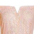 thumbnail image 5 of B91xZ Tenues pour Femmes Formelles Col en V à Volants Fendu Robe de Soirée Longue, Rose TG, 5 of 5