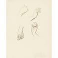 thumbnail image 2 of Narcisse-Virgile Diaz de La Peña 12x14 Black Ornate Wood Framed Double Matted Museum Art Print Titled: Hand Study Iv, 2 of 5