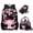 Axolotl Cherry Blossom Print, variant on Binienty Ladybug Backpack for Girls 6-8 3-Piece School Backpack with Lunch Box and Pencil Case Zipper Lighight School Bookbag Large Capacity Lunch Bag for Girls Teens