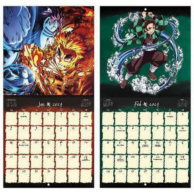 2024 Demon Slayer Mini Wall Calendar