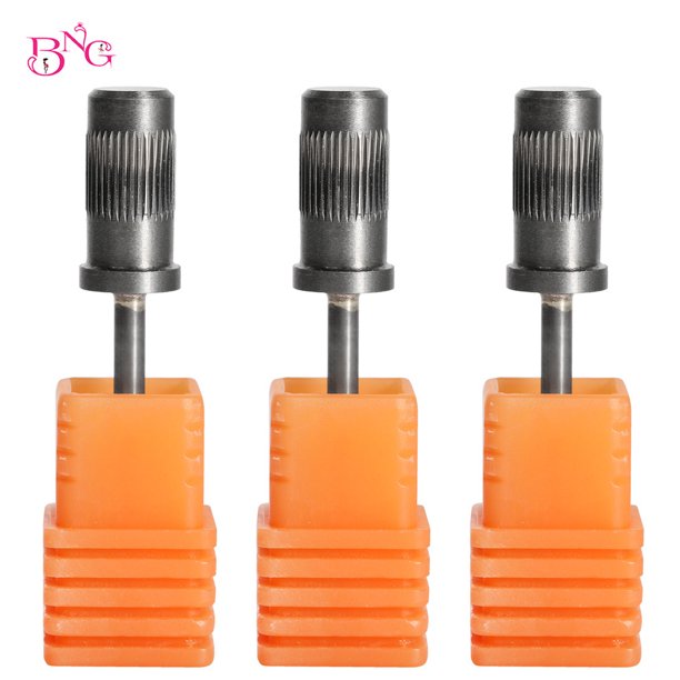 Mandril para uñas, bandas de lijado de cebra, mandril de anillo de Metal, soporte para taladro de uñas de acero inoxidable, tapas de lijado, cortadores de pedicura