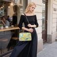 thumbnail image 5 of FORMRS Women Crossbody Purse with Chain Strap Vegan Leather Shoulder Handbag, Yellow Mountains, 5 of 7
