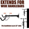 thumbnail image 3 of Soporte de pared para bicicleta horizontal - Portabicicletas Garaje - Colgador de almacenamiento de bicicletas - Gancho ajustable para colgar bicicletas, soporte para portabicicletas de servicio, 3 of 5