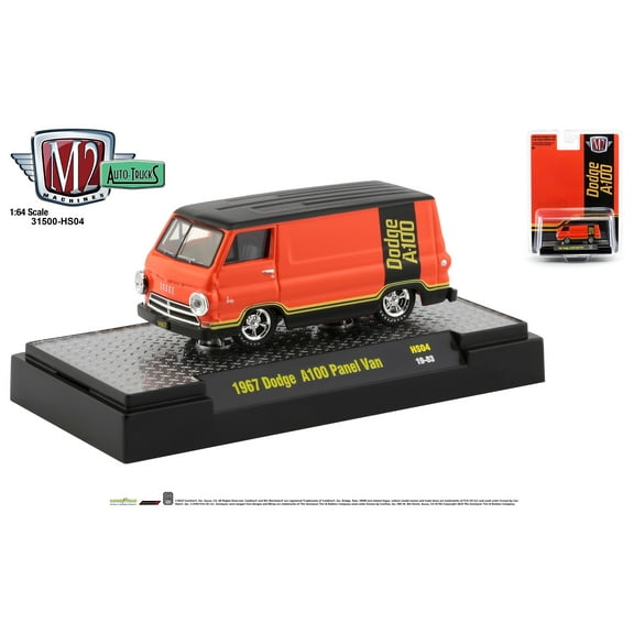 M2 Machines Dodge A-100 1:64 1967 Dodge A100 Panel Van Release Hs04
