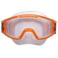 thumbnail image 3 of U.S. Divers Avila Junior TX Snorkel Mask - Curved 1-Window Lens for Panoramic Vision, Anti-Fog, Easy Adjust Elastic Strap | Unisex, (Ages 6+), Clownfish Green, 3 of 3