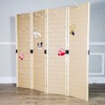 thumbnail image 2 of FixtureDisplays® 4 Panels 5 FT PegBoard Room Divider Folding Privacy Screen 10144, 2 of 12