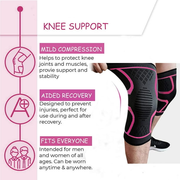 1 Pair Knee Braces for Men & Women, Sports Knee Brace Professional Knee  Brace, Fitness, Sports, Arthritis, Joint Pain Relief, Da 